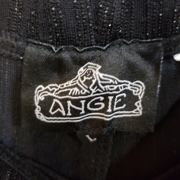 Francesca knit black flared pants sparkle size L - Picture 5 of 7